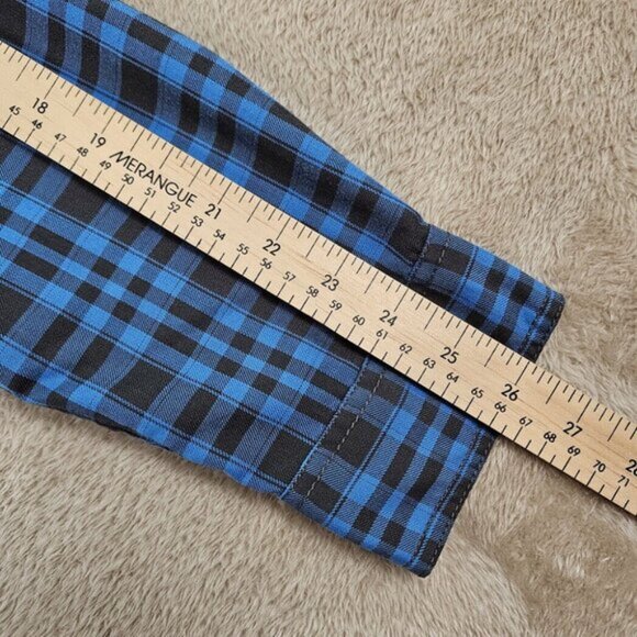 The North Face Snap Button Shirt Plaid Pockets Long Sleeve Men's Size L Western - Picture 5 of 10